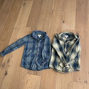 Sonoma Kids Button Down Shirts - Blue and Green